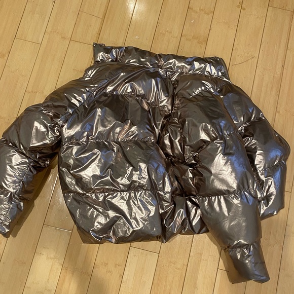 MOTHER rose gold puffer coat - Picture 4 of 7